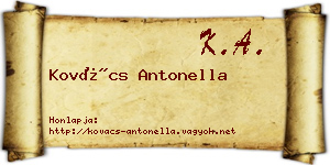 Kovács Antonella névjegykártya